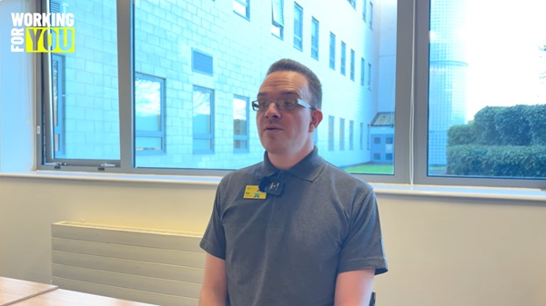 Alex talks about his experience of working with UHCW